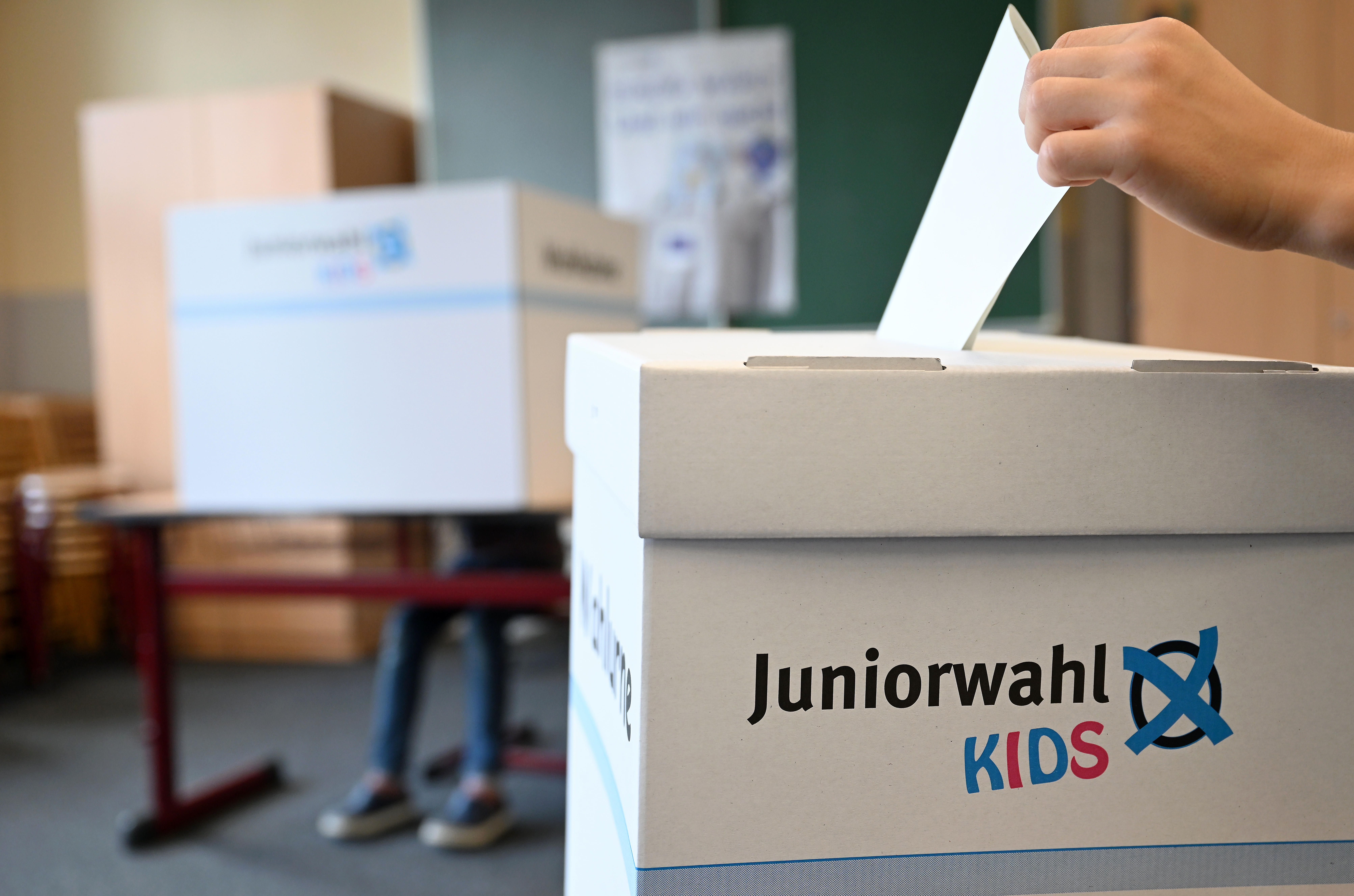 Juniorwahl in einer Grundschule
