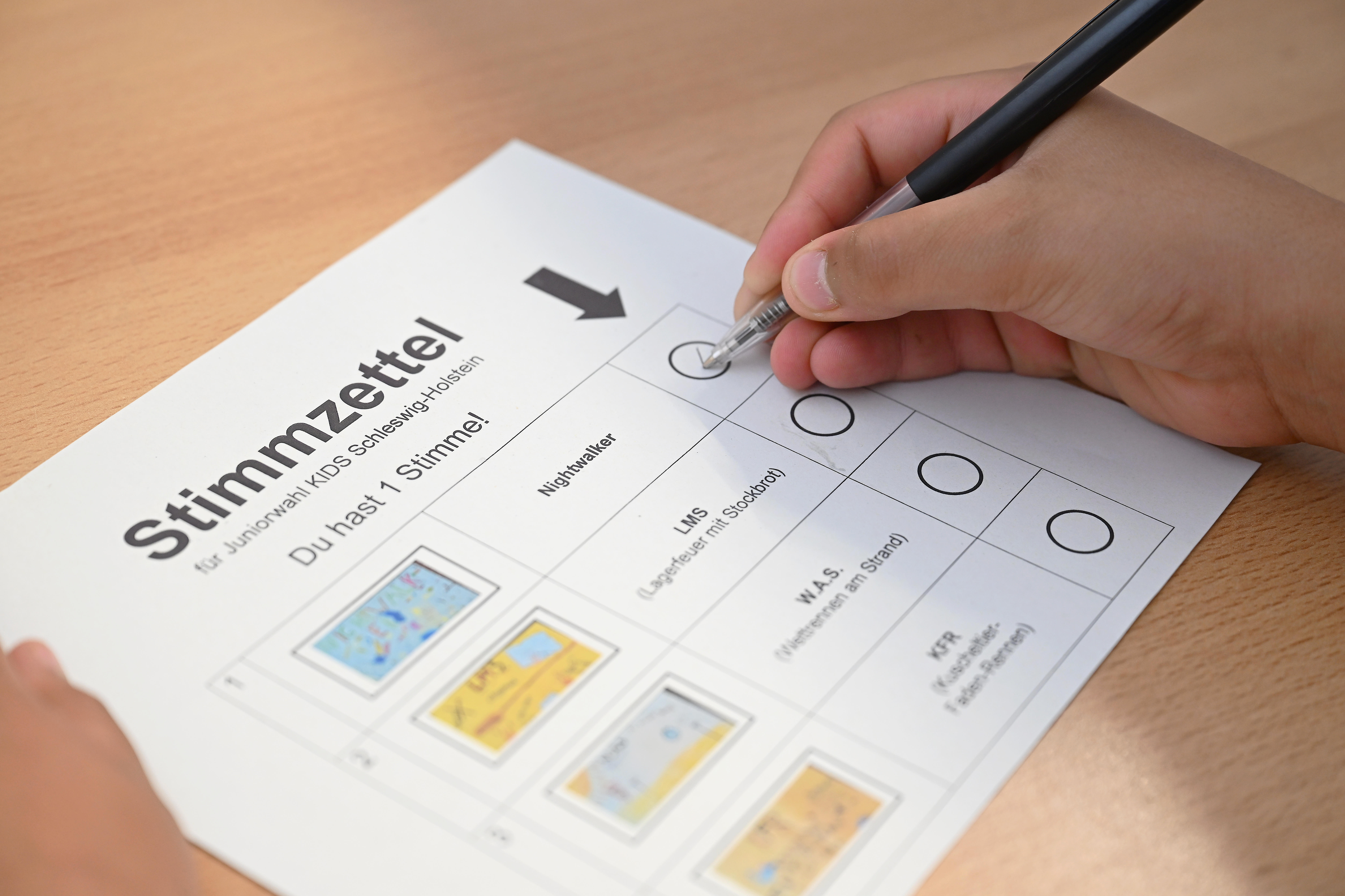 Juniorwahl in einer Grundschule